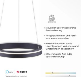 Paul Neuhaus modern függeszték q-vito antracit pln8410-13
