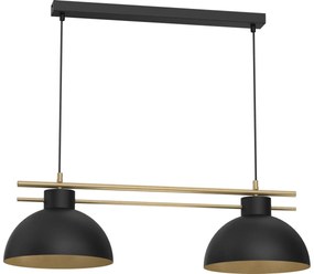 Csillár zsinóron ESTATE 2xE27/15W/230V fekete