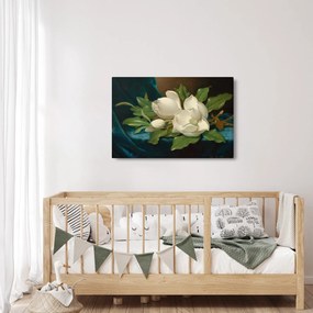 Kép - Martin Johnson Heade, Giant Magnolias on a Blue Velvet Cloth, reprodukciók (90x60 cm)