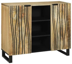 Komód Barna 90 x 33 x 75 cm tömör mangófa