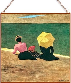 Félix Vallotton - Sur la plage üvegkép, falikép