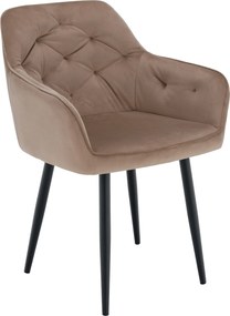 Fotel, világosbarna/fekete, VERIO