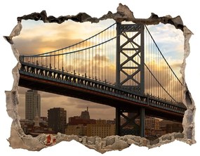 3d-s lyuk vizuális effektusok matrica Bridge philadelphia nd-k-73417440