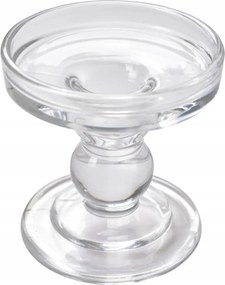 Rokus üveg gyertyatartó 9x9 cm