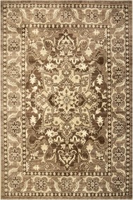 Barna Bézs Krémszínű Victoria Virágmintás Díszszszőnyeg 200x290 cm