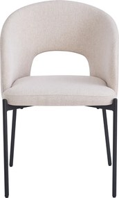 Étkezőszék, bézs/fekete, LONKA