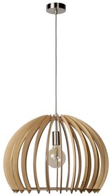 Lucide 34424/50/76 - Függeszték BOUNDE 1xE27/60W/230V bézs 50 cm