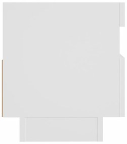 fehér TV-szekrény LED-lámpákkal 80 x 35 x 40 cm