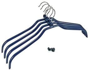Hanger Slim kék csúszásmentes egymásba akasztható vállfa, 4 db - Wenko