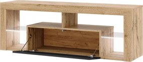 Franciaágy 180x200 Sonoma tölgy / fehér színkombinációban ágyráccsal – MARKOS