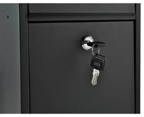 Postaláda 21,7x32 cm fekete