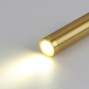 Brilagi -LED Rugalmas fali lámpa USB porttal MAYA LED/3W/230V fekete/arany