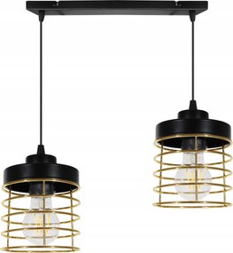 Mennyezeti LĂĄmpa LĂłgĂł CsillĂĄr Fekete DĂszlĂ©c Loft Arany ElegĂĄns CsillogĂĄs