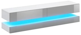 Cosmo LED TV asztal, fehér / szürke
