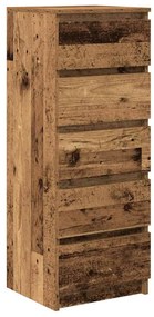antik fa szerelt fa tálalószekrény fiókos 37,5x35x99 cm