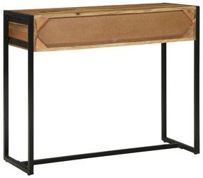 Konzol Asztal 90x35x75 cm Szilárd Fa Akác