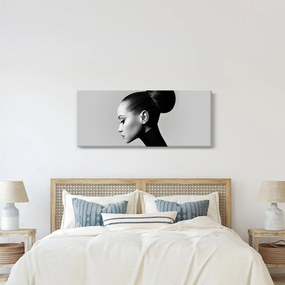 Kép - Egy gyönyörű nő profilja (120x50 cm)