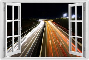 Poszterek 120x80 Autópálya Utca Éjszaka