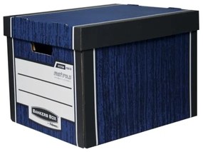 Irattartó Fellowes Bankers Box Woodgrain 2 db / csomag, kék