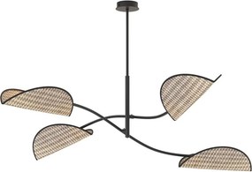 Emibig modern mennyezeti lámpa lotus barna fekete emi1463/4