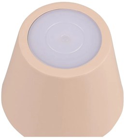Krémszínű LED asztali lámpa fém búrával (magasság 21 cm) Diaz – Trio