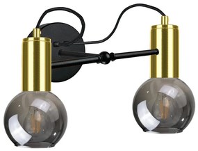 Namat Fali lámpa LIVA 2xE27/60W/230V fekete/arany NA0262