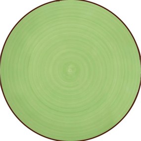 Lamart LT9085 kerámia sekély tányér Happy, átmérő26,8 cm, zöld
