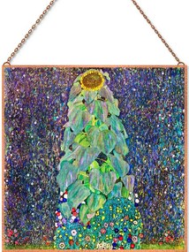 Gustav Klimt - Napraforgó üvegkép, falikép