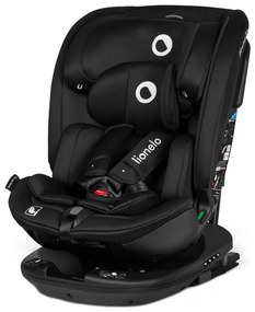 Lionelo - Forgatható autósülés alappal BASTIAAN i-Size 40-150 cm fekete karbon