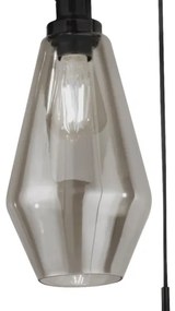 Searchlight  5423-3BK - Csillár zsinóron MIA 3xE27/60W/230V fekete