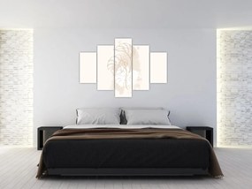 Kép - Line art monstera N⁰1 (150x105 cm)