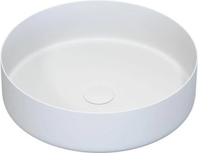 Ráépíthető LJORDAL mosdó, átmérő 40 cm, acél/fehér