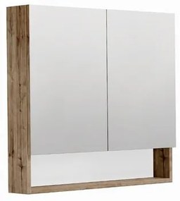 Tükörszekrény SAT Cubeway 80x14x72 cm laminált tölgy wellington GALCU80DW