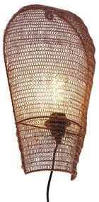 Keleti fali lámpa bronz 45 cm - Nidum