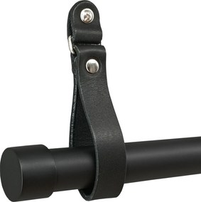 Függönykarnis 25 mm Fekete 200 cm tartó Bőr fekete 2