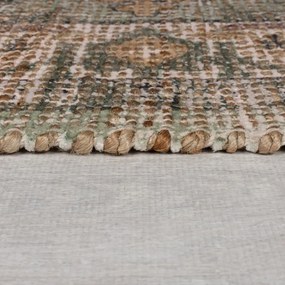 Khaki kézi szövésű jutakeverék futószőnyeg 60x230 cm Selena Jute Traditional – Flair Rugs