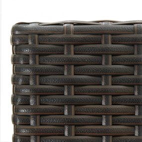 2 db barna polyrattan bárszék