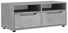 VISNES betonszürke szerelt fa TV-szekrény 100x40x38 cm
