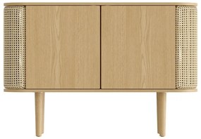 Natúr színű alacsony komód tölgyfa dekorral 109x75 cm Treasures – UMAGE