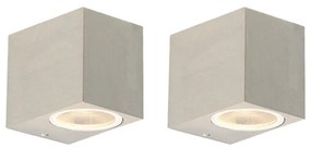 2 db modern fali lámpa szett alumíniumból IP44 - Baleno