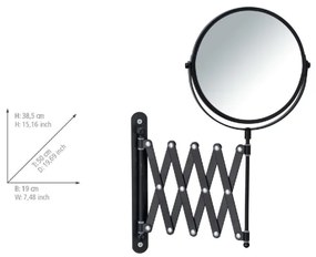 WENKO 24100100 - Tükör EXKLUZÍV 219x373,9 cm fekete