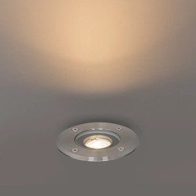 Modern kültéri talajszpot lámpa acélból, 35 mm állítható IP65 - Delux