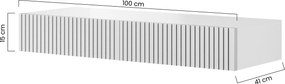 Nicole fali konzolasztal 100 cm fiókokkal - matt kasmír