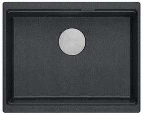 gránit mosogató Logan 100 Black Metallic