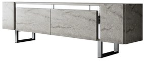 TV szekrény Yildiz - Travertine, Silver