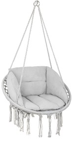 Szürke függőfotel párnázattal KOLUMBIA