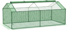 Outsunny fóliasátor ablakkal, Zöld, 180 x 90 x 70 cm | Aosom
