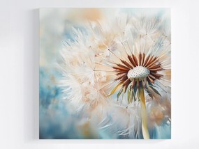 Vászonkép Canvas Pitypang Virág Makró Természet Zöld 80x80