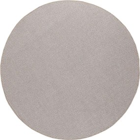 vidaXL Területszőnyegek Kerek LUGO Krém és Taupe Ø 120 CM Poliészter