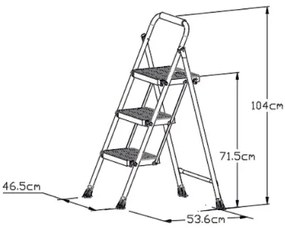 Lamart LT8097 Eurostep lépcső, 3 fok